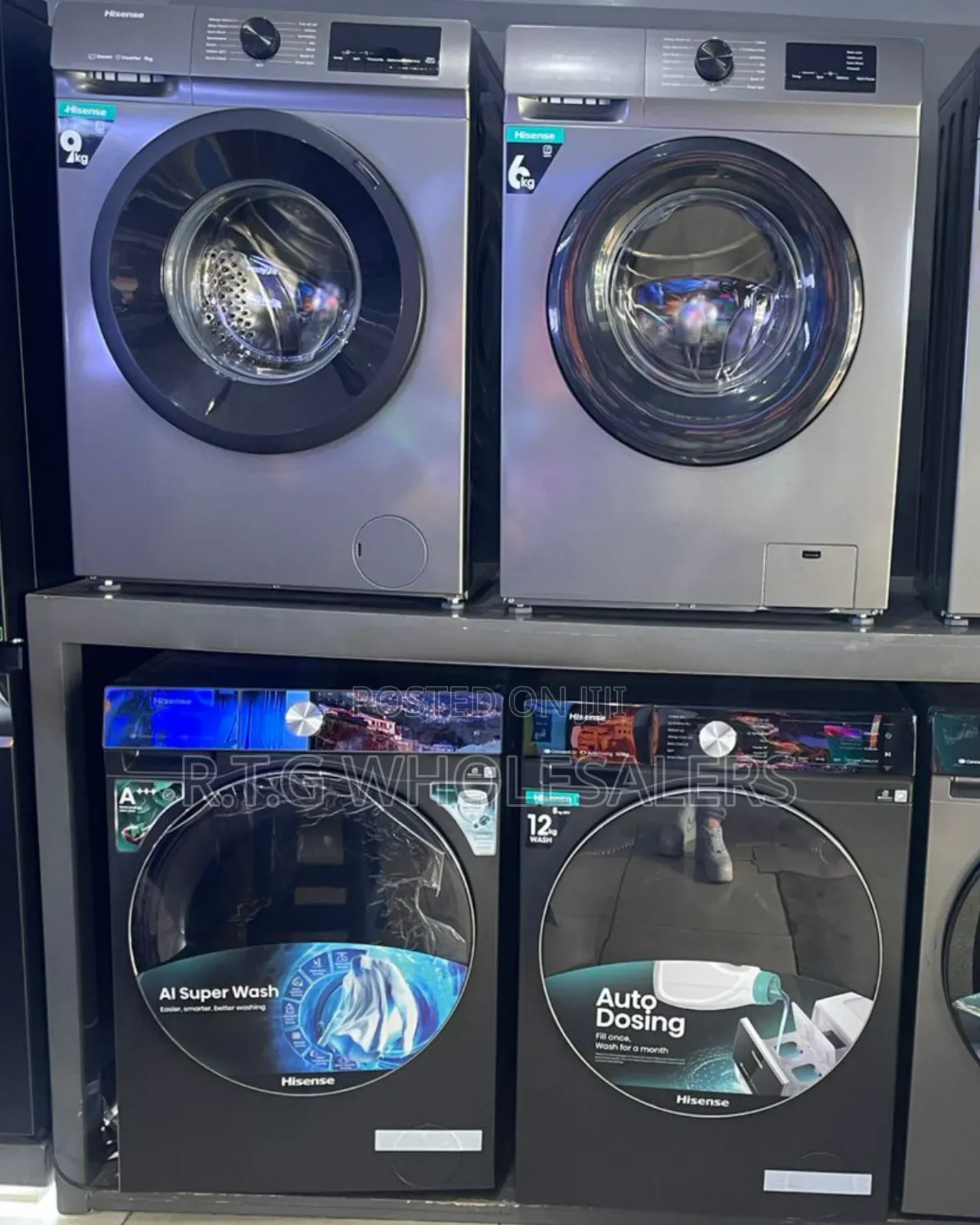 Hisense 12 Kg Front Load Washing Machine – Inverter Motor