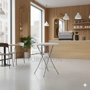 High Bar Folding Plastic Table 80cm by 71cm