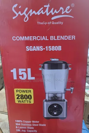 Signature 2800w Heavy Commercial 15l Blender With Copper Motor