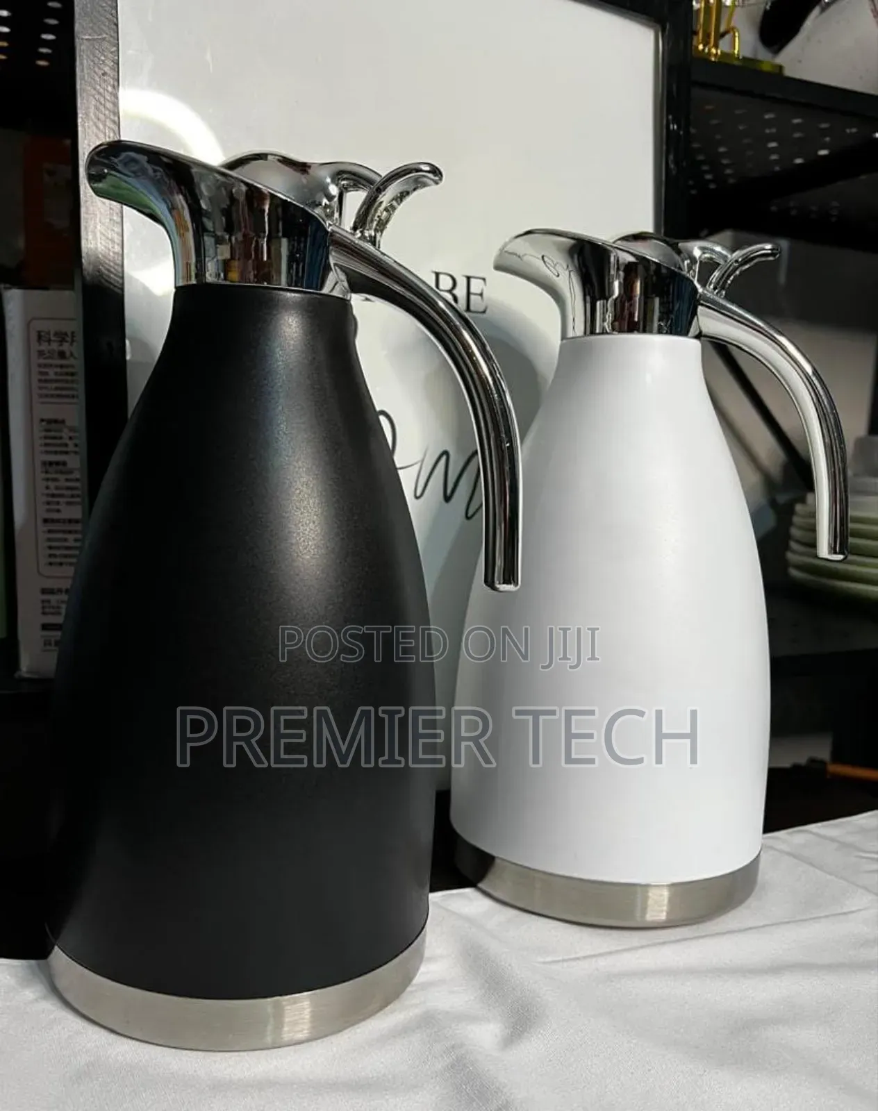 2 Litres Unbreakable Flask Black and White