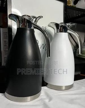 2 Litres Unbreakable Flask Black and White