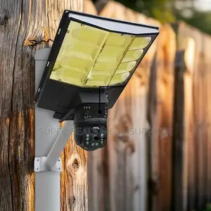 Weatherproof 12mp 4g PTZ Multiple Lens Solar Camera Solar Street Light