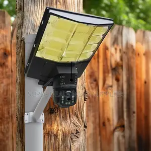 Cloud Storage 12mp 4g PTZ Multiple Lens Camera With Solar Street Light