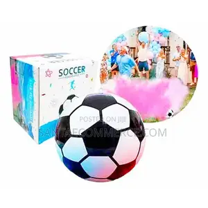 Gender Reveal Soccer Ball With Powder Exploding