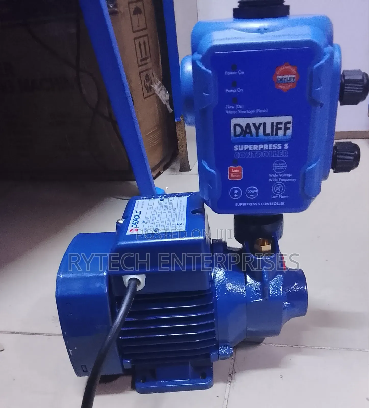 0.5hp Booster Pump + Dayliff Pump Controller