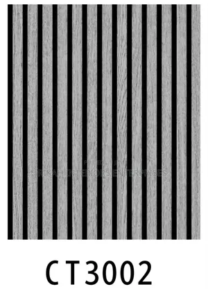 Light Grey Flutted With Black Lines