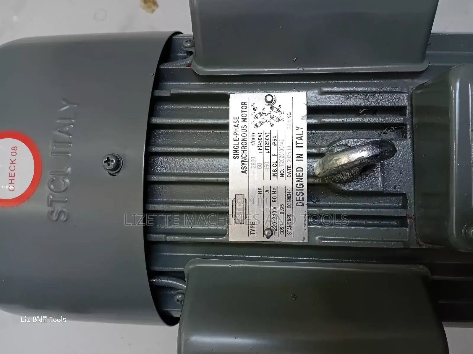 STCL 5hp High Speed Motor 2900rpm- Single Phase