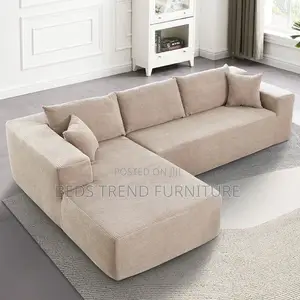 Lovely Creamy 6 Seater L Seat
