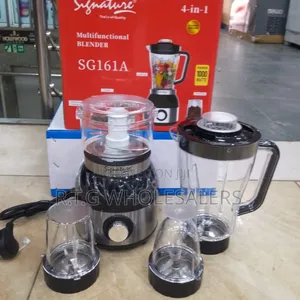 Signature 4‐In‐1 Multifunctional Blender – Blend, Grind, Chop, Juice