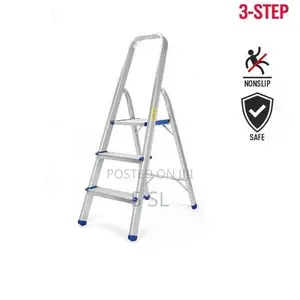 3-Step Aluminium Ladders in Kenya | Durable Lightweight Ladders
