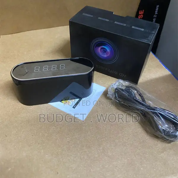 1080p Wifi Alarm Clock Hidden Camera for Home Security