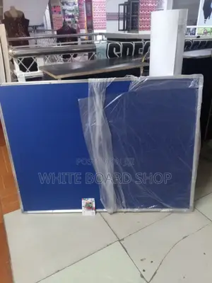 Pin Notice Board 4ft X3ft - Blue With Free PKT of Notice Board Pins