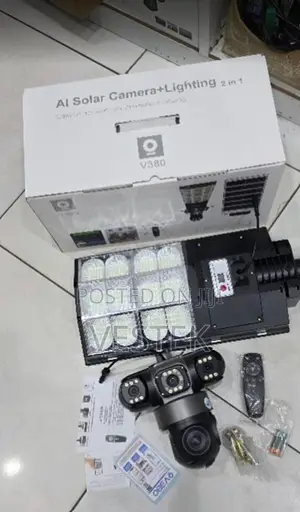 Solar Led Streetlight 180w With 4g CCTV Camera Outdoor Security