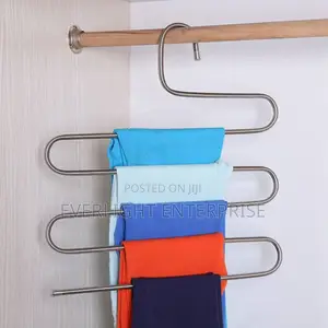 Space Saving Heavy Stainless Steel Trouser Hanger