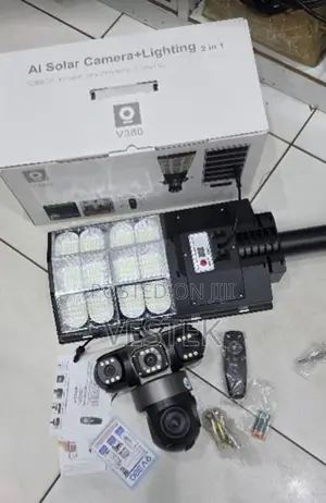 Outdoor Solar 4g CCTV Camera With Led Streetlight 180w Night Vision