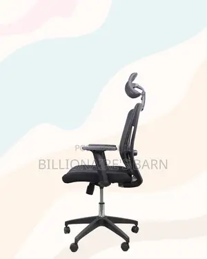 Ergonomic Mesh Task Chair for Work • Space-Saving Fit, Nylon Base