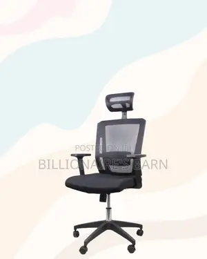 Ergonomic Mesh Task Chair for Work • Space-Saving Fit, Nylon Base