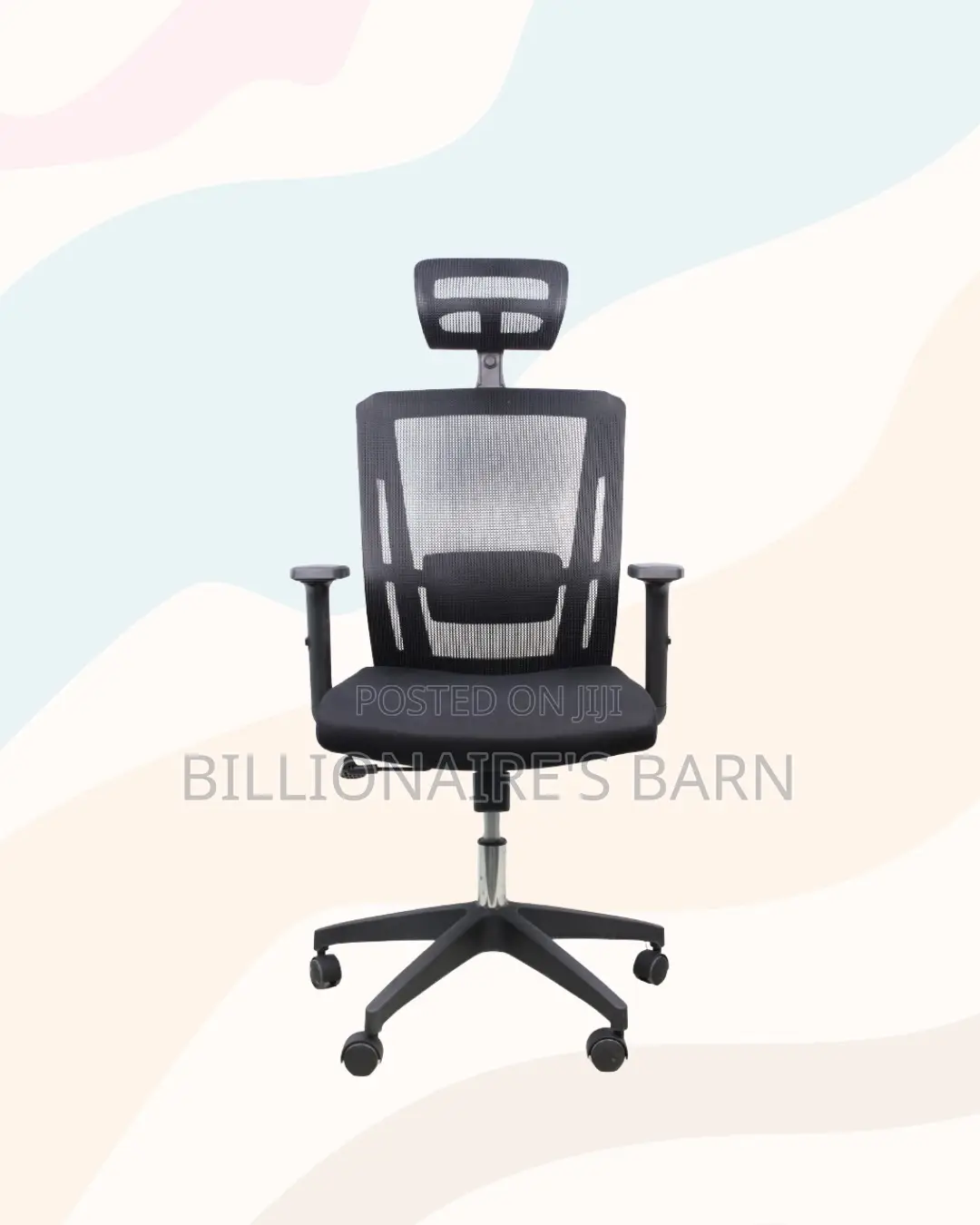 Ergonomic Mesh Task Chair for Work • Space-Saving Fit, Nylon Base