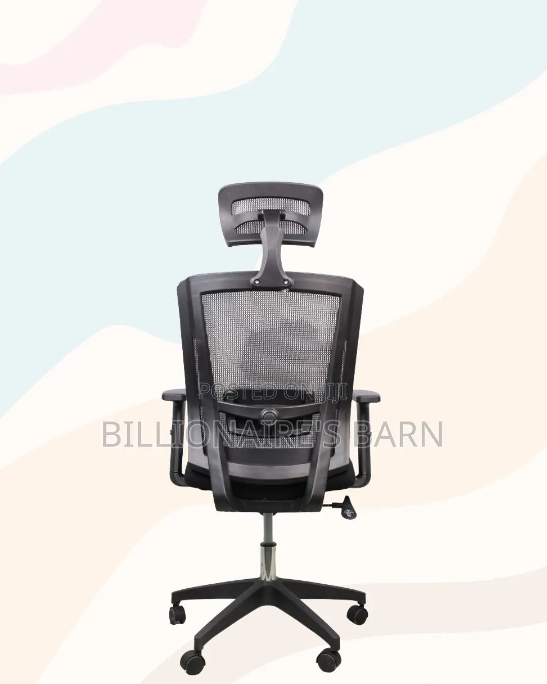 Ergonomic Mesh Task Chair for Work • Space-Saving Fit, Nylon Base