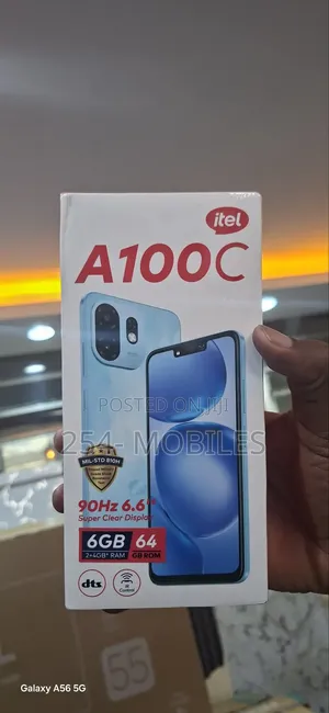 New Itel A100C 64 GB Black
