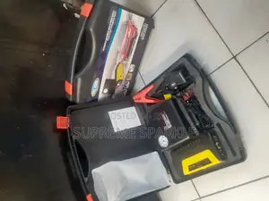 High Power Multi-Purpose Car Jump Starter Kit With Air Compressor.