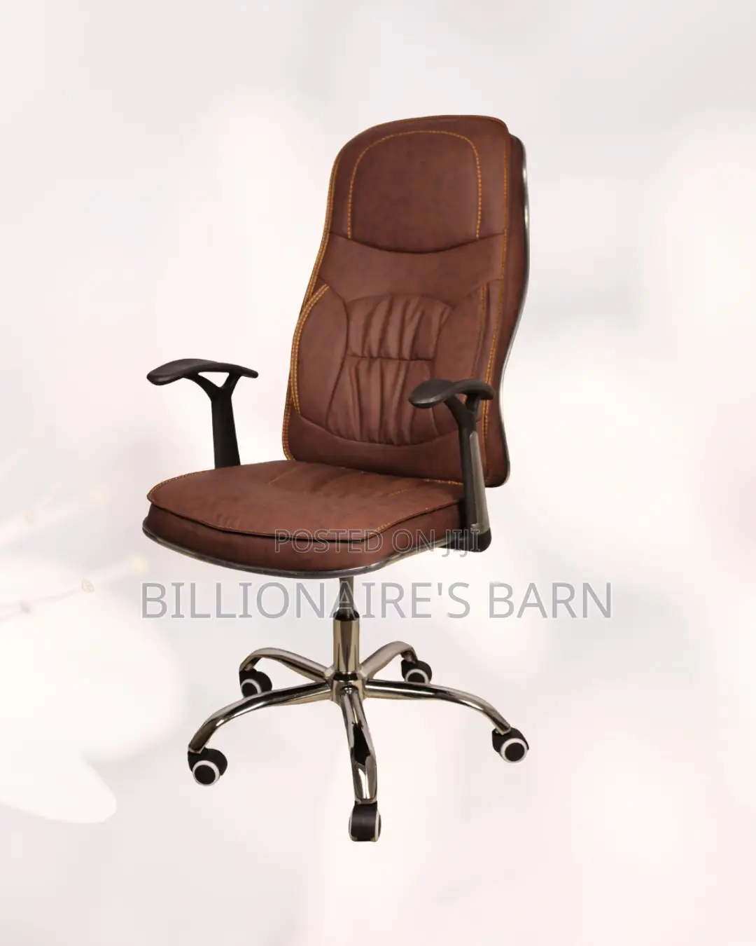 Ergonomic Work Chair — Easy Adjustments, Leather Finish