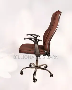 Ergonomic Work Chair — Easy Adjustments, Leather Finish