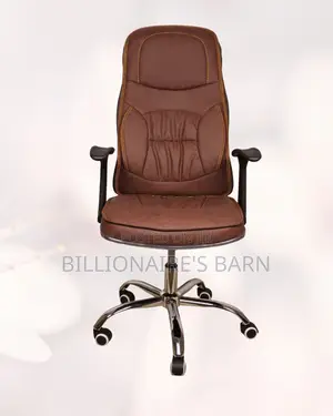 Ergonomic Work Chair — Easy Adjustments, Leather Finish