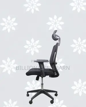Black Ergonomic Mesh Office Chair • Support That Lasts, Nylon Base