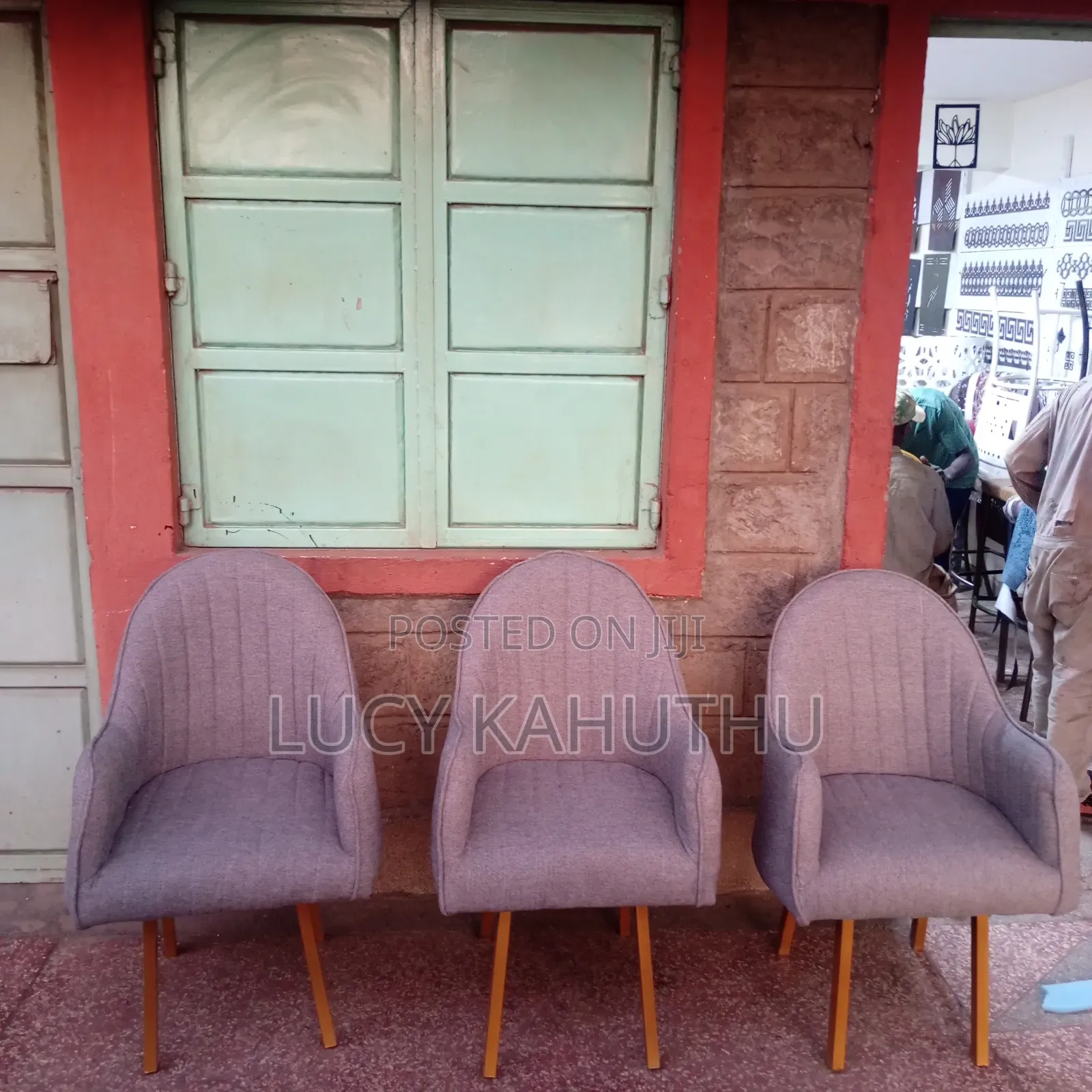 Grey Spa Chairs With Power Coating Finish