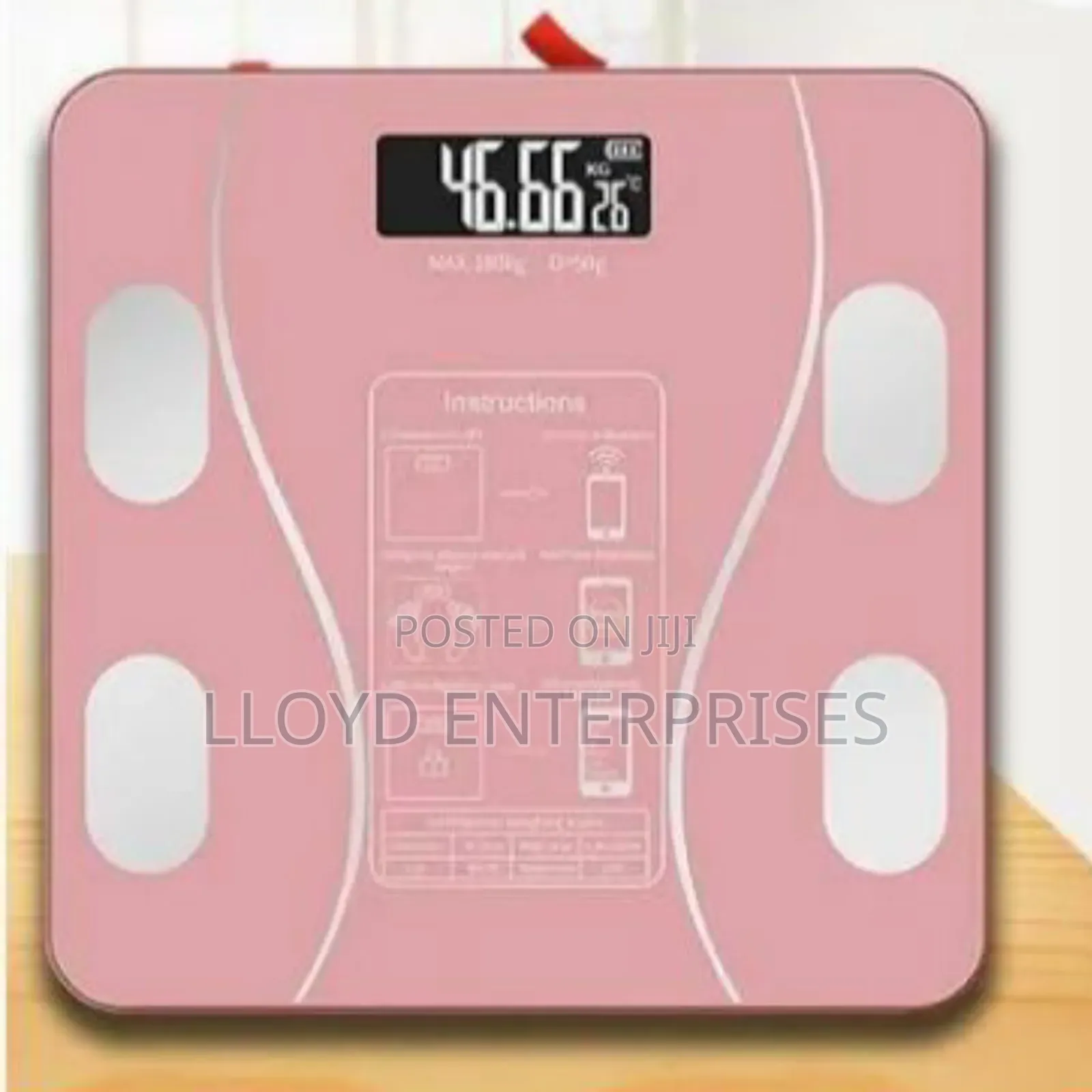 Pink Bmi Body Weight Scale