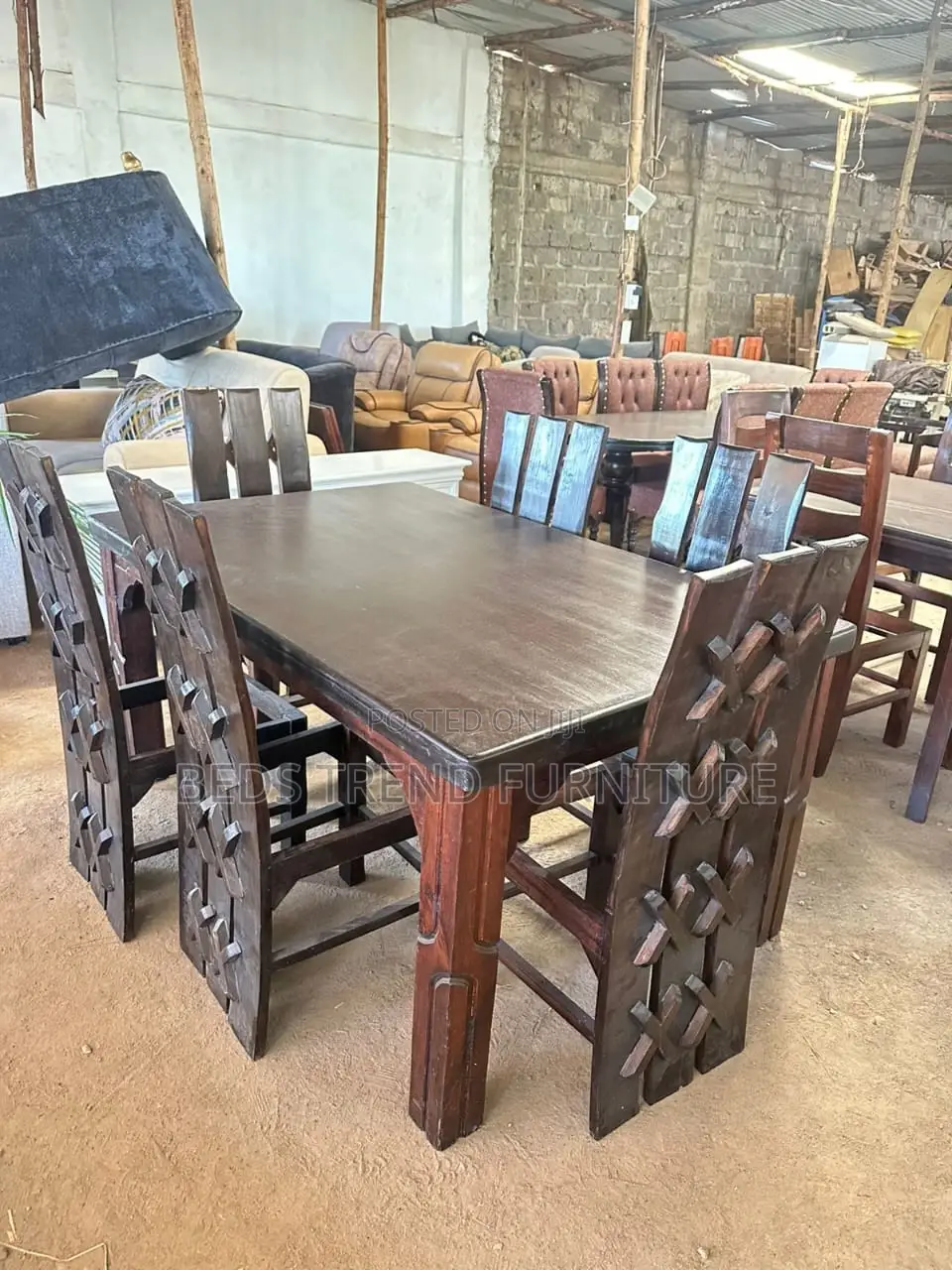 Oval 6 Seater Dining Set