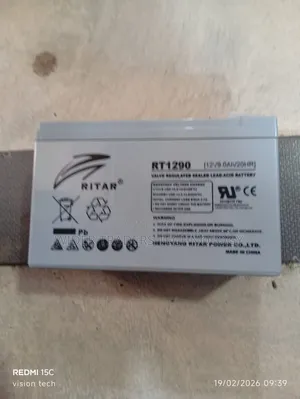 Ritar Rt 12v 9ah Valve Lead-Acid (Vrla) Battery