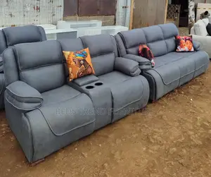 Universal Classy 5 Seater Semi Recliner Sofa 3,2