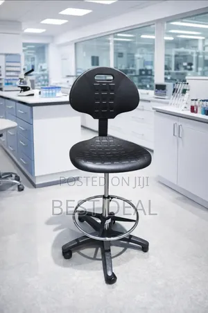 Lab Stool With Pu Seat and Back