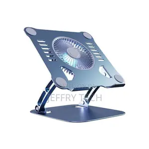 Laptop Stand Foldable Aluminum Alloy With Electric Fan