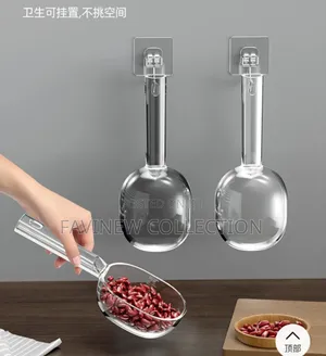 3 PCS Acrylic Scoop With a Long Handle and Clearly Marked Measurement