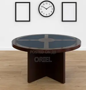 Office Conference Room Table : 4-Seater Imported Round Boardroom Table