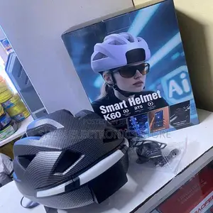  Smart Ai Bike Helmet With Bluetooth Speakers Remote Control