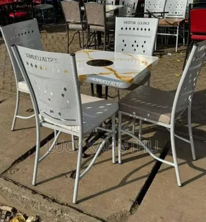 Laser Cut Chairs With Log and Power Coating Finish