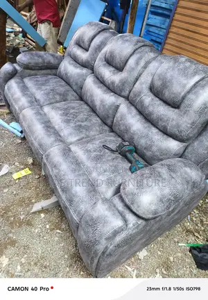 Supplementary 3 Seater Semi Recliner Sofa