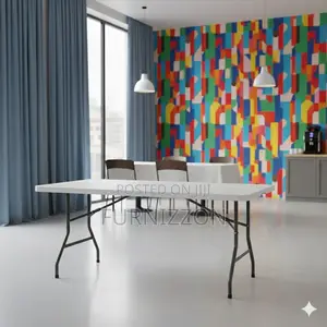 Plastic Foldable Rectangular Table 1.5 Meter