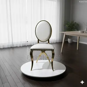 Modern Stainless Steel Banquet Chair