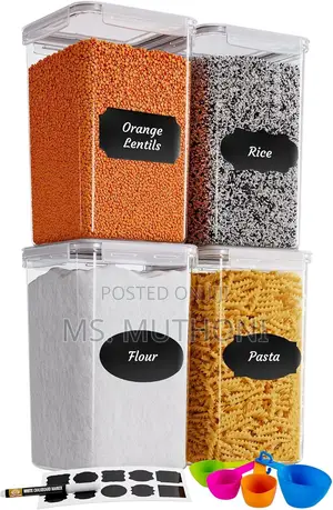 Pantry 4pcs Bpa-Free Large Airtight Food Storage Containers*