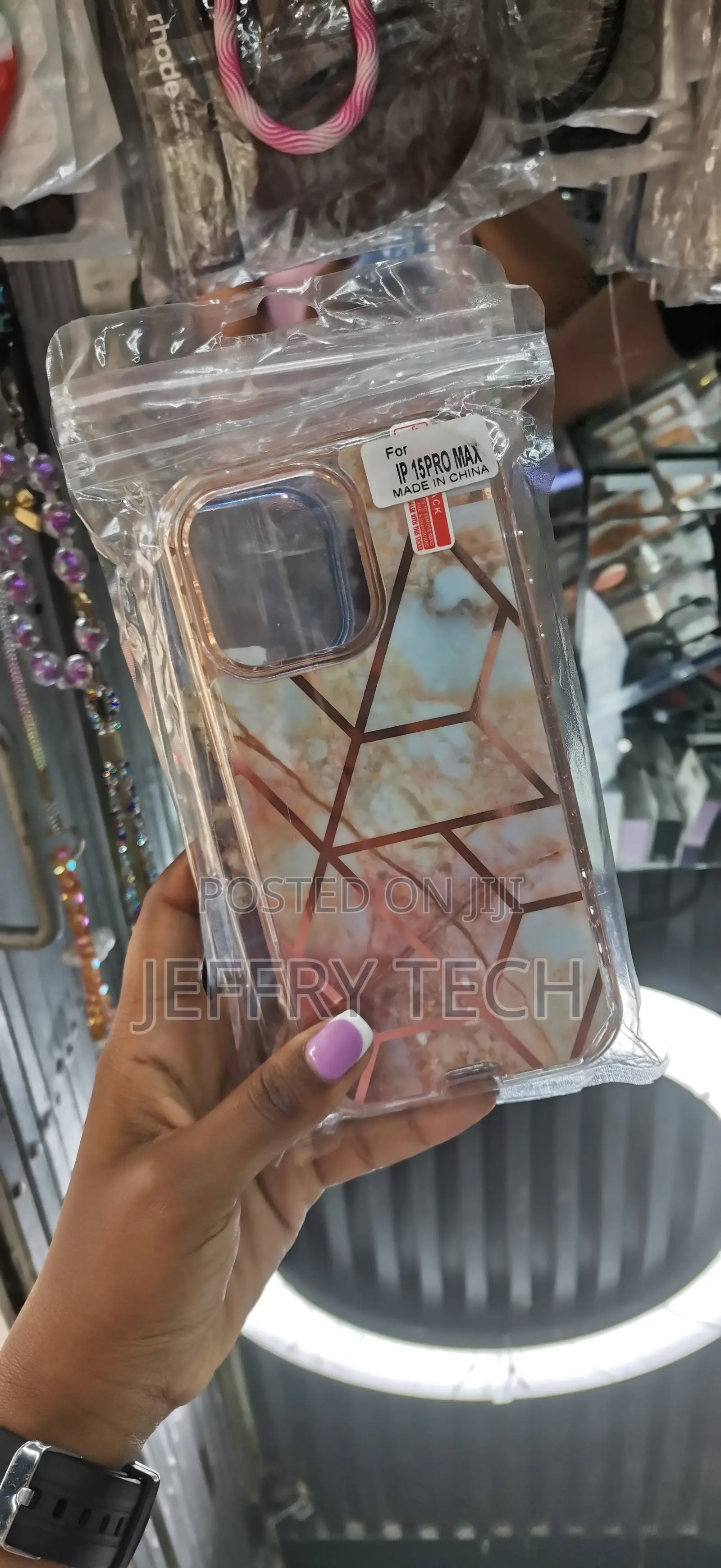 Weiqin Marble Design Phone Case for iPhone 15 Pro Max