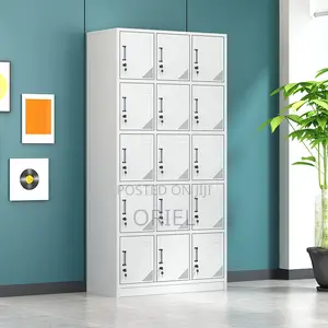 Modern Office Cabinet : 15-Door Office Locker Cabinet