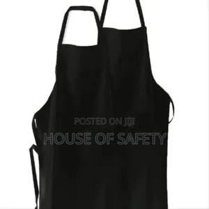 Black Chef Apron Full Frontal