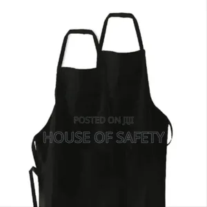 Black Chef Apron Full Frontal