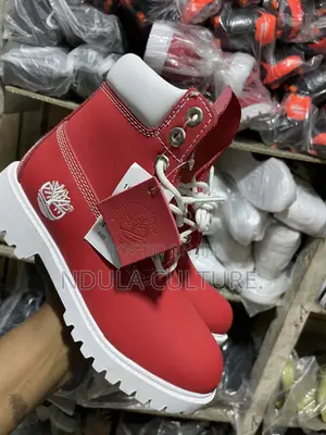 Timberland Boots White , Blue, Red