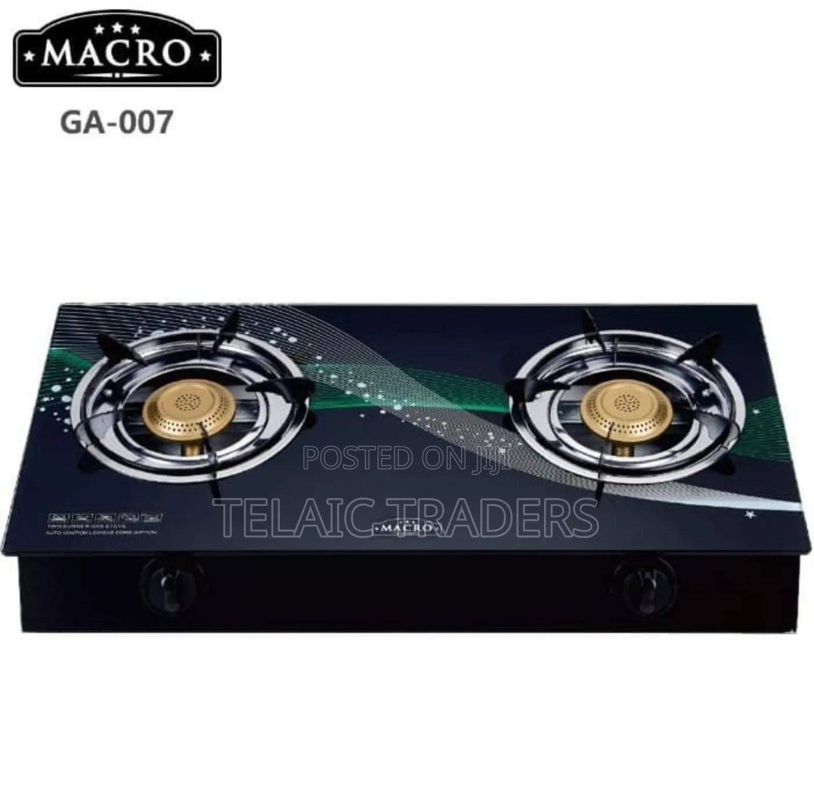 Macro Glass Top Burner 2 Burner